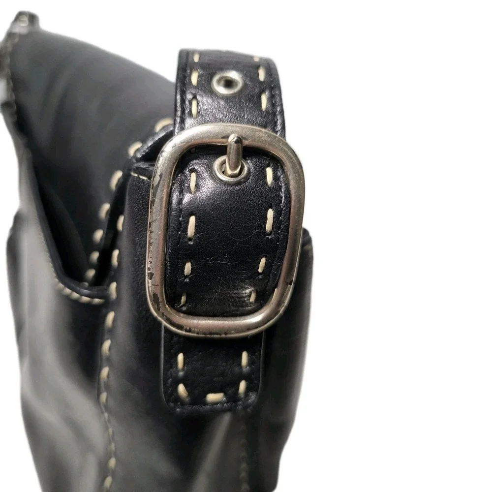 Vintage El Portal Messanger Leather Bag Black